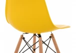 Пластиковый стул eames pc-015 желтый