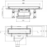 Душевой лоток Pestan Confluo Premium Line 650 с решеткой
