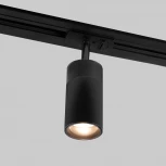 Трековый светильник однофазный чёрный 9W 4200K Elektrostandard Riffe 85512/01 (LED, 220V, круглые)