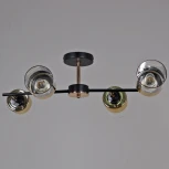 Потолочная люстра на штанге Reluce 11555-0.3-04 BK+FGD (220V)