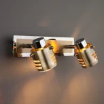 Спот Eurosvet 23463 23463/2 хром / античная бронза