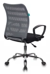 Кресло Бюрократ CH-599AXSL серый TW-32K03 сиденье черный TW-11 сетка/ткань крестовина металл хром