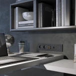 Акустическая розетка (hammer черный) Werkel W1285008 (a052041)