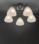 Потолочная люстра на штанге Seven Fires Nuala SF3372/5C-BK-CR-WT