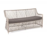 Диван двухместный из искусственного ротанга, цвет бежевый 4SIS Латте YH-C2169W beige