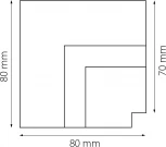 Соединитель угловой встраиваемый Lightstar Linea 506237