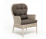 "Алиса" кресло плетеное, цвет бежевый с подушками 4SIS арт.УТ-00006455