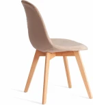 Стул CINDY SOFT (mod. C1021F1-1) (Велюр,Дерево бук /Коричневый)