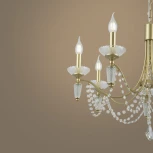 Подвесная люстра Freya Zoe FR2009PL-07G (220V, на цепи, свеча)