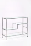 Консольный стол AllConsoles 1011-CS clear серебряный