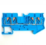 Зажим пружинный 4-х проводной проходной Stekker 49253