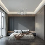 Подвесная люстра Arte Milano AM342101 342101/8 CR (220V, подвески, на цепи, подсвечник, свеча)