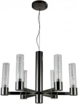 Подвесная люстра OTONO SP6+1 BLACK CHROMIUM/TRANSPARENTE Crystal Lux