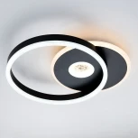 Потолочная люстра с таймером Escada Arctic 10234/1 LED*45W Black/White 10234/1LED BL (220V, пульт управления)