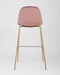 Стул барный Stool Group Валенсия велюр пыльно-розовый золотые ножки УТ000004436