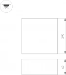Точечный светильник встраиваемый DL-GRIGLIATO-S90x90-6W Warm3000 (BK, 90 deg, 230) (Arlight, IP40 Металл) 047045
