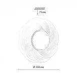 Настенно-потолочный светильник Sonex Bigo 7687/DL пластик/белый/серебристый LED 48Вт (220V, круглые, IP43)