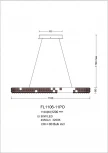 Подвесная люстра Fluorite Elegance FL1106-11PO (LED, 220V, на тросе)