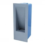 Светильник встраиваемый в стену уличный светодиодный Horoz Kornet, 1 лампа, серый с синим