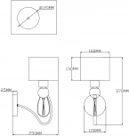 Бра Moderli Dark V2583-1W (220V)