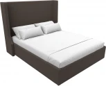 Кровать интерьерная Ларго 160 (Коричневый/Рогожка) Лига Диванов арт.123101