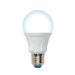 Лампочка светодиодная шар белая E27 12W 4000K Uniel LED-A60 12W/4000K/E27/FR/DIM PLP01WH