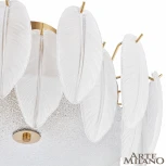 Потолочная люстра на штанге Arte Milano Rim 315009/D400 BS (220V, перо)