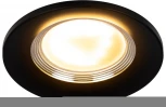 Встраиваемый точечный светильник ЭРА KL107 BK/SL (12V, круглые)