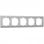 Рамка на 5 постов Stark (серебряный) Werkel W0051806 (a050907)