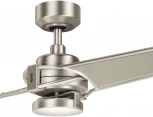 Потолочная люстра на штанге светодиодная с вентилятором Xety KLF-XETY-56-BN Kichler (220V)
