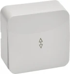 Переключатель одноклавишный (белый) Stekker София 49386