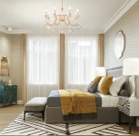 Подвесная люстра Arte Milano AM342101 342101/8 FGD (220V, подвески, на цепи, подсвечник, свеча)