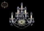 Бра Art Classic 10.11 10.11.2+2+1.165.Gd.Sp (220V, хрусталь, подвески, подсвечник, свеча)