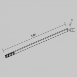 Трековый светильник магнитный 8W 24V Maytoni Flex TR186-1-8W2.7K-B