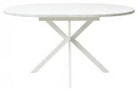 Стол ВЕГА D110 раскладной Мрамор Леванто / белый каркас
