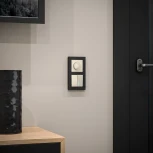 Рамка на 2 поста Hammer (черный) Werkel W0022408 (a052517)