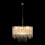 Подвесная люстра Loft It Florida 10298/600 French gold (220V, хрусталь, на цепи, круглые)