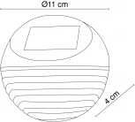 Настенный светильник уличный на солнечной батарее Globo SOLAR 33429-12 (LED, IP44)