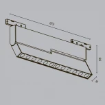 Трековый светильник Downlight магнитный 12W 24V Maytoni Points Rot TR194-1-12W4K-M-B (LED)
