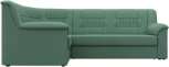 Диван угловой Карелия левый угол (Зеленый/Рогожка) Лига Диванов арт.123441L