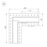 Угол SL-LINIA32-FANTOM (Металл) 030097 Arlight