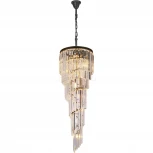 Подвесная люстра Divinare Charlotte 3011/01 SP-11 (220V, хрусталь, на цепи)