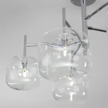 Умная потолочная люстра на штанге Eurosvet Jar 70128/5 хром (220V, шарики)