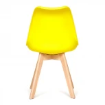Стул TULIP (mod. 73) желтый (дерево/пластик/ПУ)