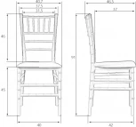 Стул обеденный DOBRIN LINDA (белый) 718PP-LMZL LINDA, цвет белый