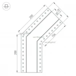 Угол SL-LINIA55-FANTOM-135 (Металл) 030129 Arlight