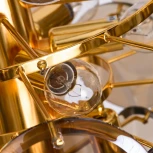 Подвесная люстра каскадная Divinare Chloe 7566/01 SP-8 (220V, хрусталь, на цепи)