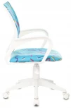 Кресло детское Бюрократ KD-W4 голубой Sticks 06 крестовина пластик белый пластик белый
