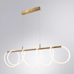 Подвесной светильник с гибким неоном Arte Lamp Klimt A2850SP-75PB (LED, 220V, пульт управления, на тросе, кольцо)