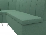 Диван кухонный угловой Кантри левый угол (Зеленый/Рогожка) Лига Диванов арт.123219L